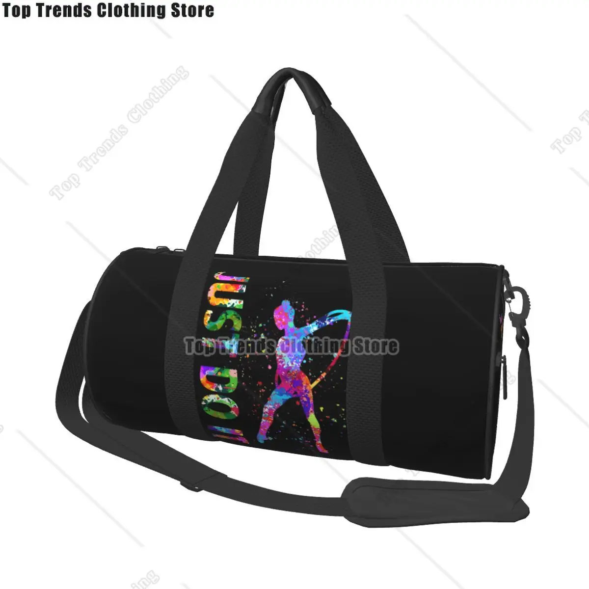 

Gymnastics Watercolor Sport Bags Large Gym Bag Waterproof Men Women Pattern Handbag Swimming Vintage Fitness Bag