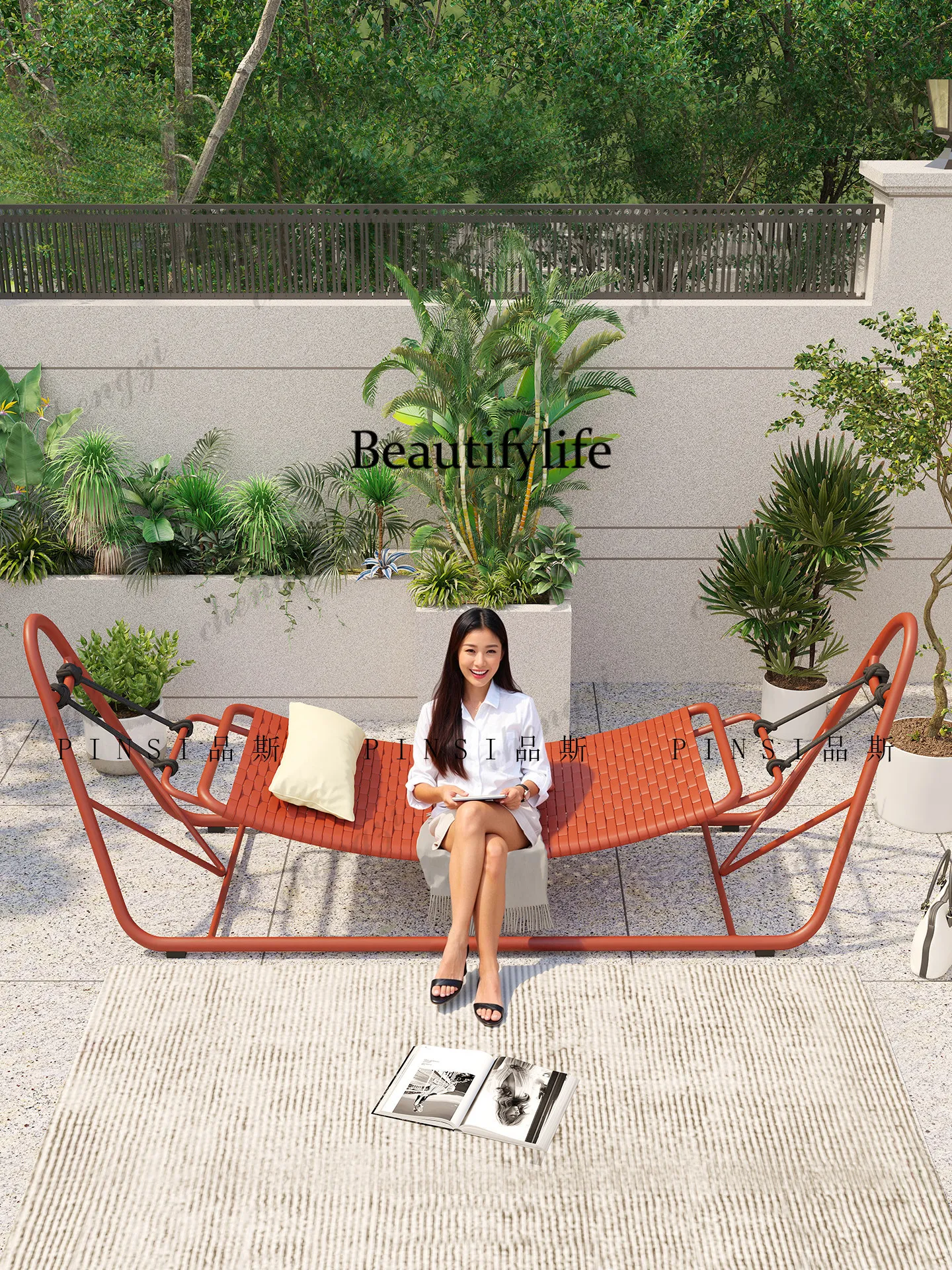 Garden Swing Bed Outdoor Patio Balcony Double Hammock Rocking Chair Outdoor, Hanging Chair Terrace B & B