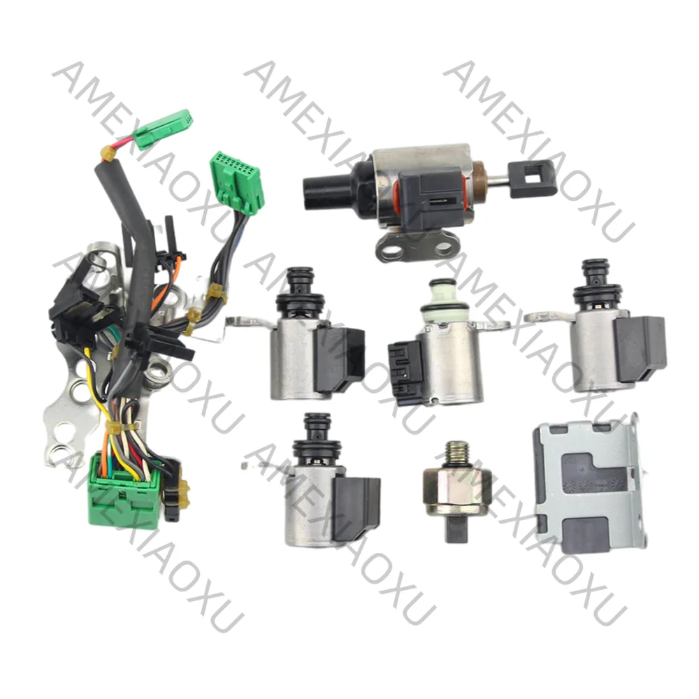 

Для Nissan Mitsubishi (один датчик давления масла) JF011E RE0F10A F1CJA Комплект соленоидных клапанов гидроблока трансмиссии AMEXIAOXU
