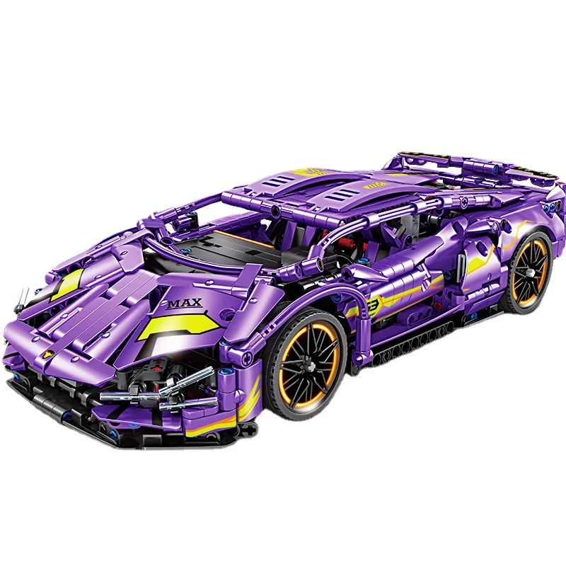 ชุดตัวต่อเทคนิค 1:14 รถแลมโบร์กินี อเวนทาดอร์ เอสวีเจ รุ่นซูเปอร์สปอร์ต ของเล่นตัวต่อรถซูเปอร์คาร์ ของสะสม