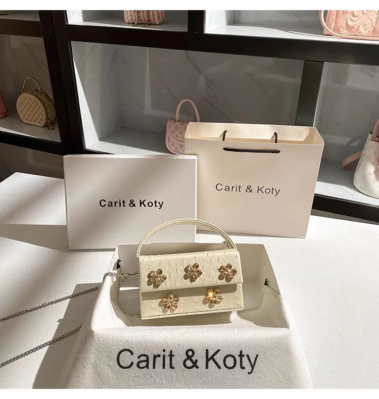 

Fashion Dots Crystal Diamond Square Bog Textured High Quality Women Handbag Wedding Party Clutch Purse Shoulder Crossbody Bag