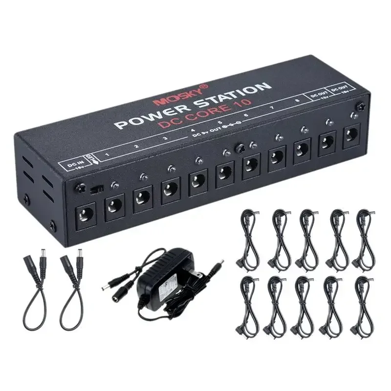 

DC-CORE10 Mini Power Supply for 9V 12V 18V Guitar Effect Ten Isolated Outputs Compact Portable