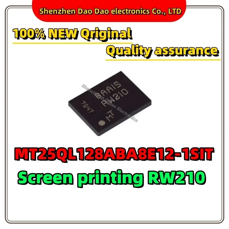 

MT25QL128ABA8E12-1SIT screen printing RW210 IC FLASH Chip TPBGA-24