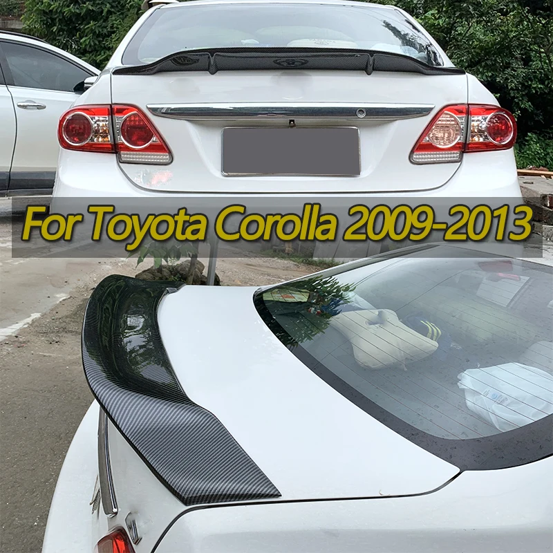

For Toyota Corolla 2009-2013 R-style genuine carbon fiber Spoiler wing rear tailgate car exterior components tail spoiler