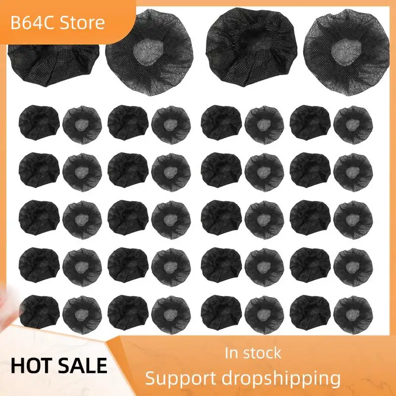 

B64C 1200 Pcs Black Disposable Microphone Covers Karaoke Anti-Splash Mic Cover Dust-Proof Accessories