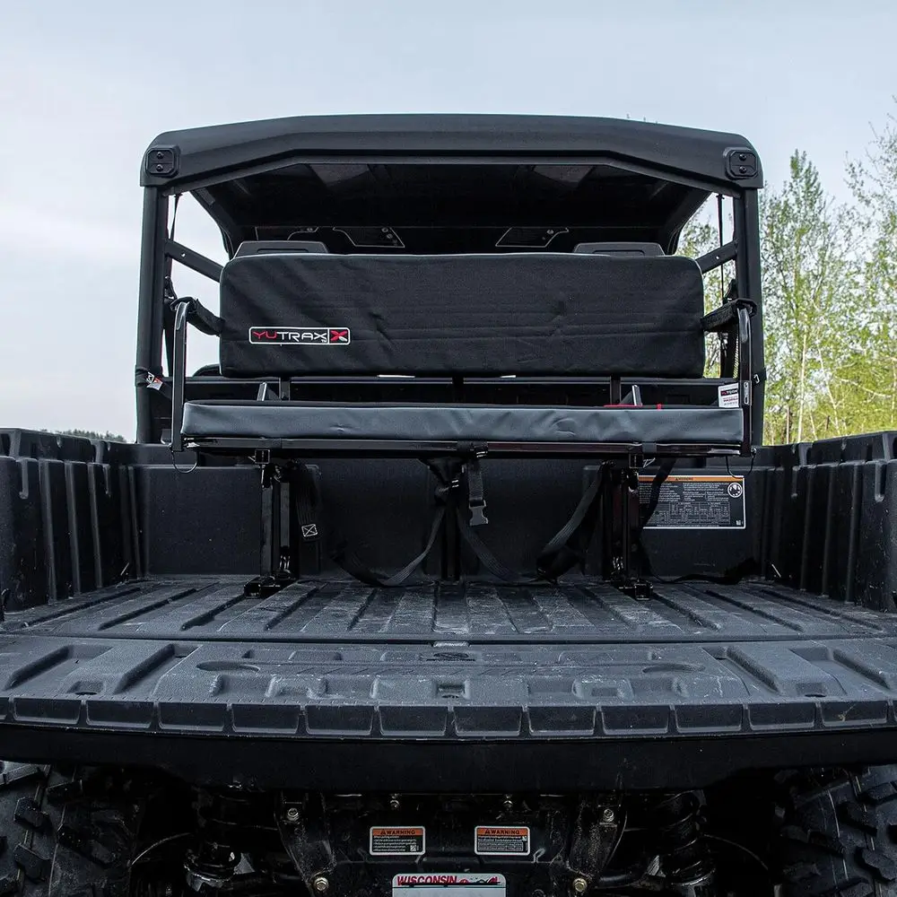 ® Universal Mount UTV Jump Seat, UTV Accessory, Increase Seating Capacity, Heavy-Duty Steel Frame, Padded Seat & Backrest, Seat