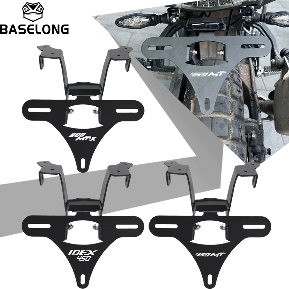 

For CFMOTO 450MT CF 450 MT IBEX450 2024-2025-2026 800MT-X 800 MT-X Rally 2024-2027 License Plate Holder Number LED Light Fender
