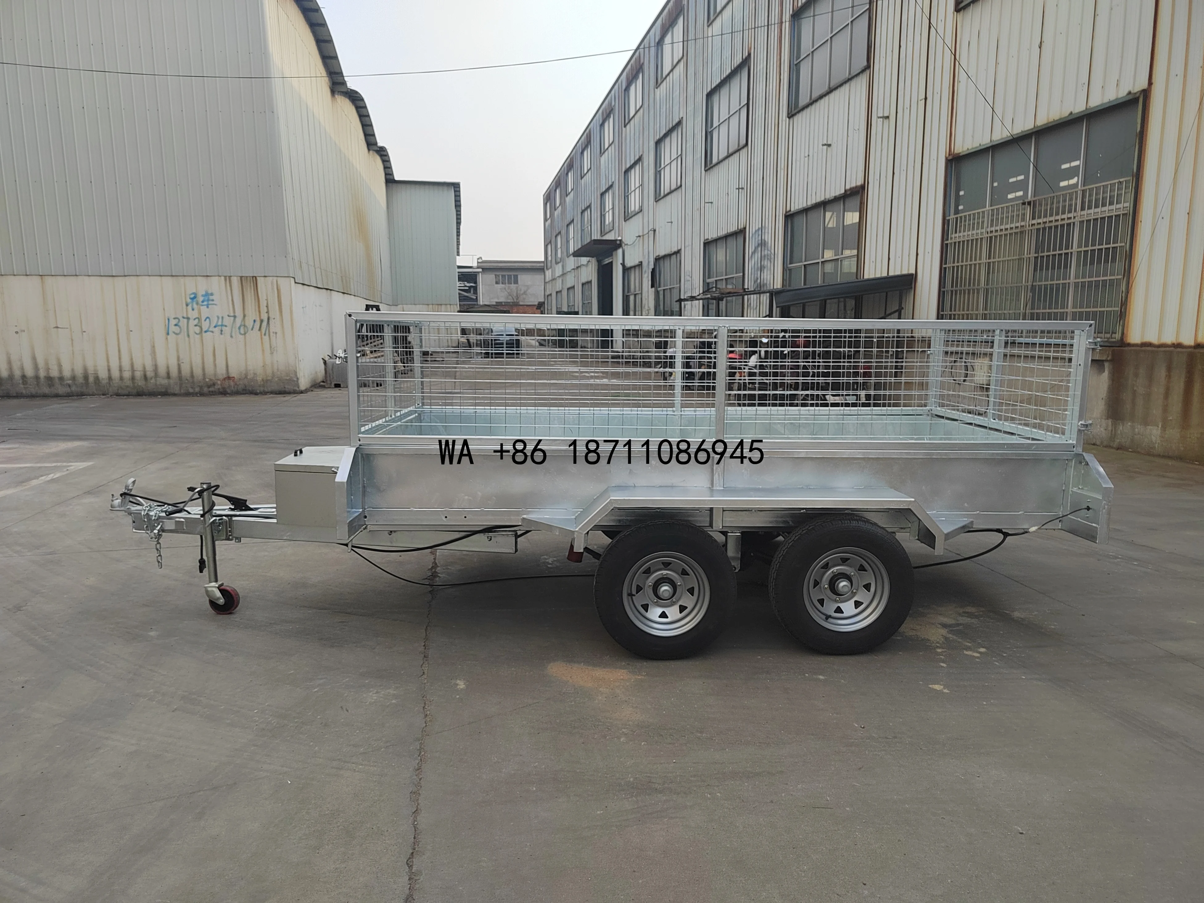 （Factory Direct Sale）Customization  Metal Trailer with Cage Box Trailer  Cage Trailer