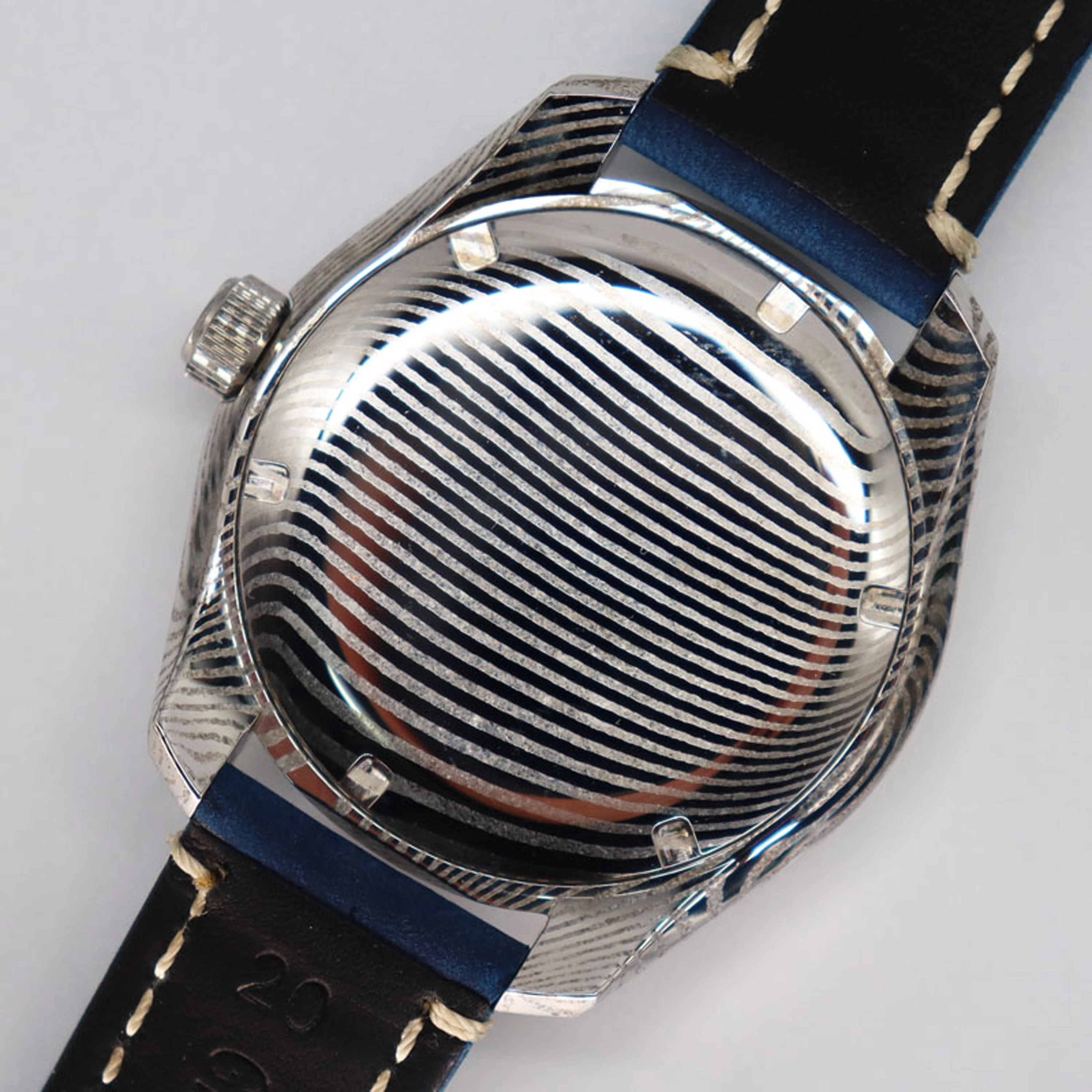 SIDAXIN Customization  Automatic mechanical Damascus watch with sapphire Crystal MOP/Meteorite dial - view 6