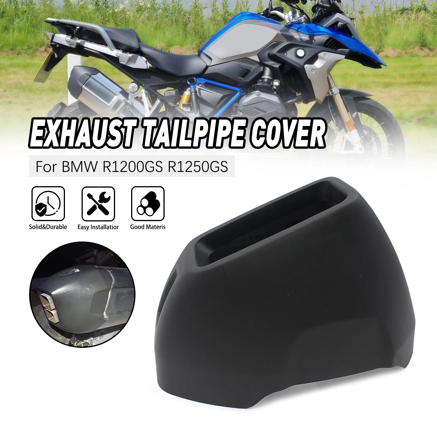 

Motorcycle Rear Exhaust Pipe Tail Cover Back Anti-scalding Accessories BMW R1200GS R1250GS ADV 2013-2022 2023 2024 2025