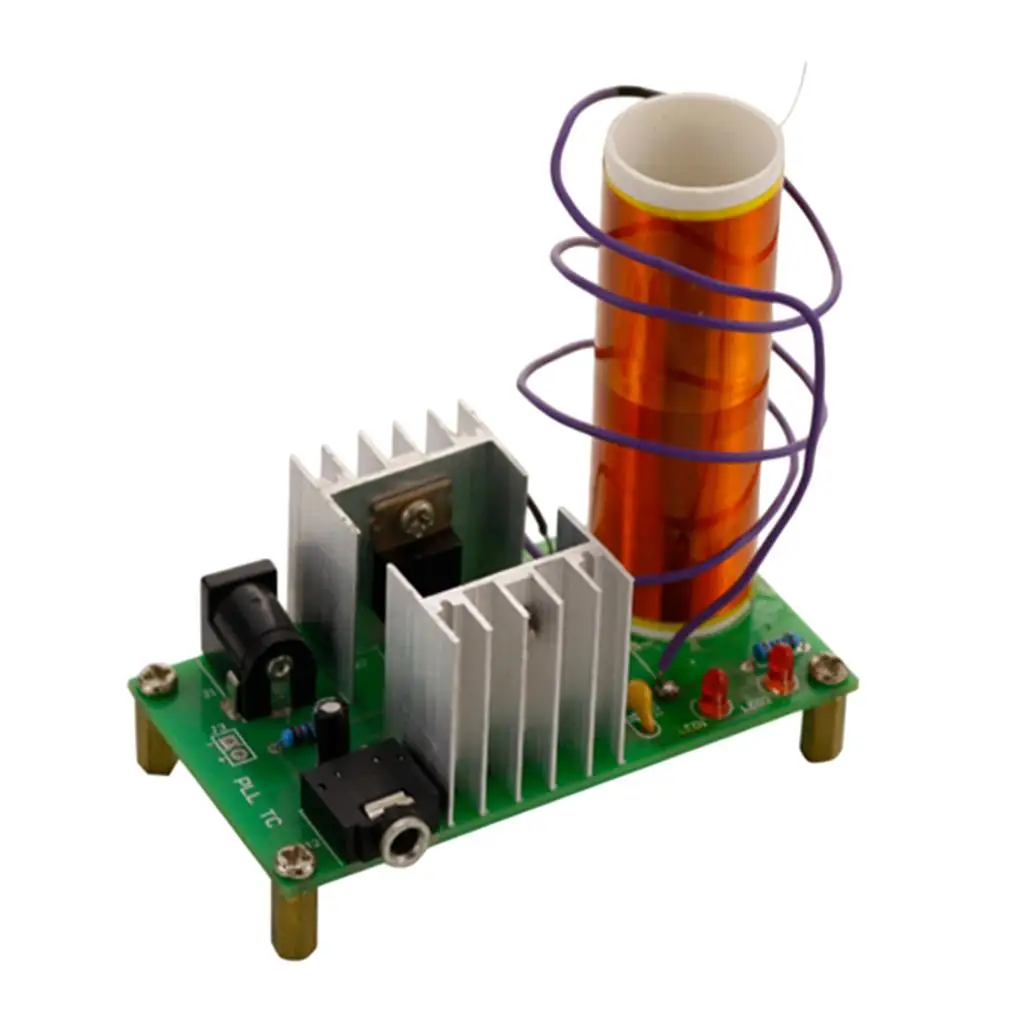Small Musical Tesla Coil Plasma Speaker 15W DIY Circuit Board Kit for Wireless Audio and LED Lighting - view 2
