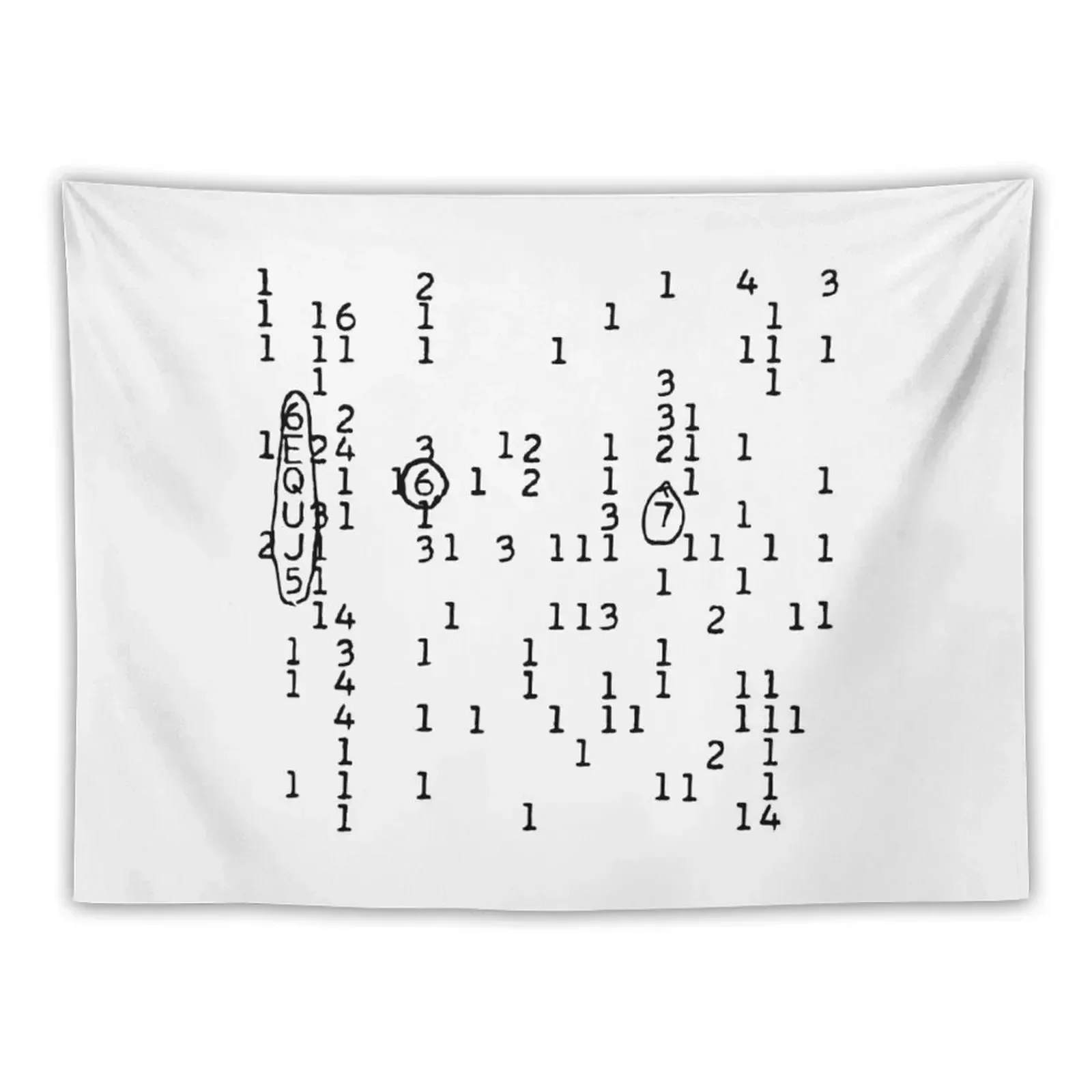 Wow! Signal (Black) Tapestry Room Decorating Aesthetic Custom Decorative Wall Mural Tapestry