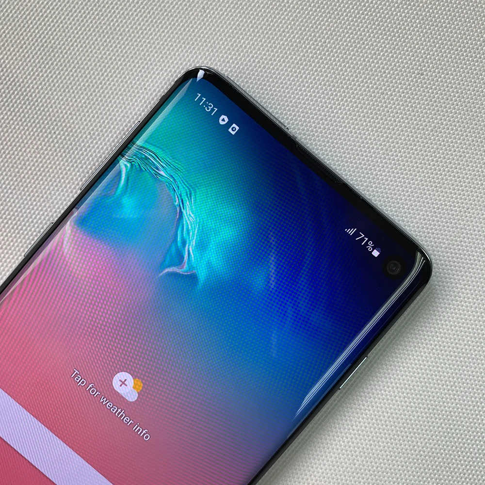 هاتف سامسونج جالاكسي S10 G973U1 G973F 4G الأصلي 6.1 "8GB RAM 128GB ROM بصمة NFC Snapdragon855 ثماني النواة الهاتف المحمول