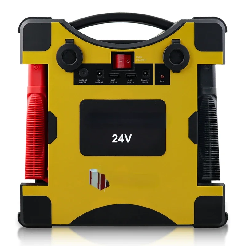 

Emergency car battery jump starter 64000mah 24V portable car jump starter for larger strucks and tractors