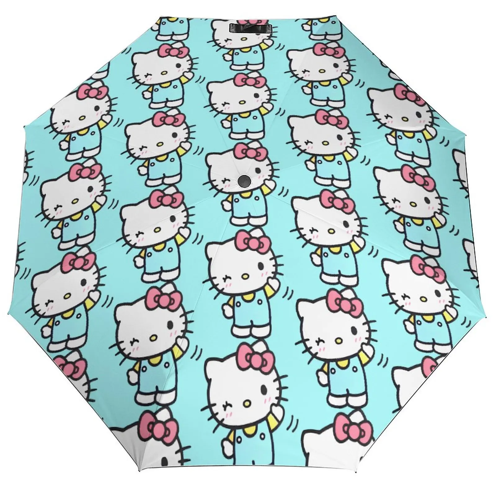 

Авто зонт Hello Kitty с мультяшным котом, кавайный красочный портативный зонт с узором, пляжный тент, солнцезащитный крем, защита от ультрафиолета, зонт