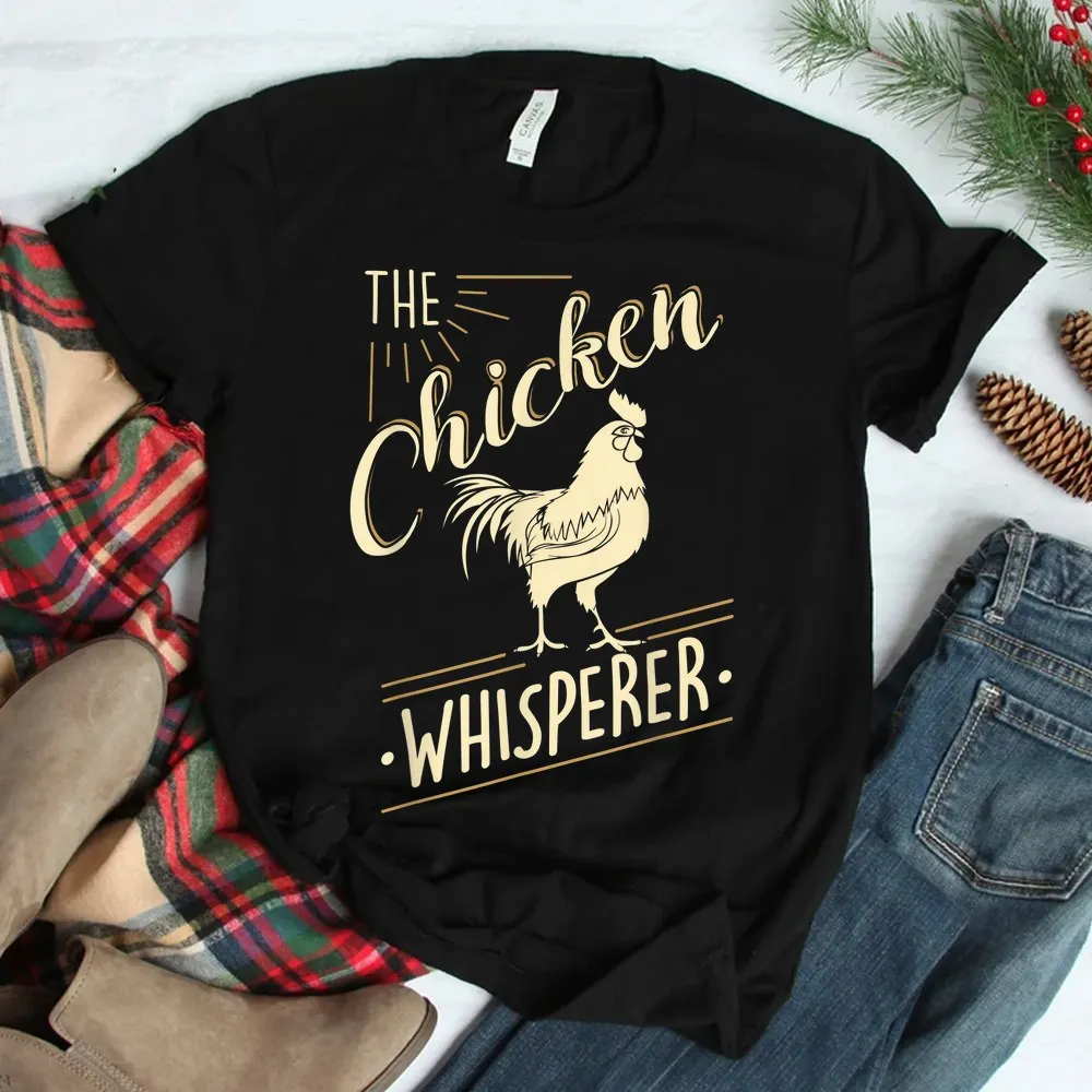 Haunt Reaper Men T Shirt The Chicken Whisperer Funny Chicken Shirt O-neck Short Sleeve Plus Size Top Tees 6XL