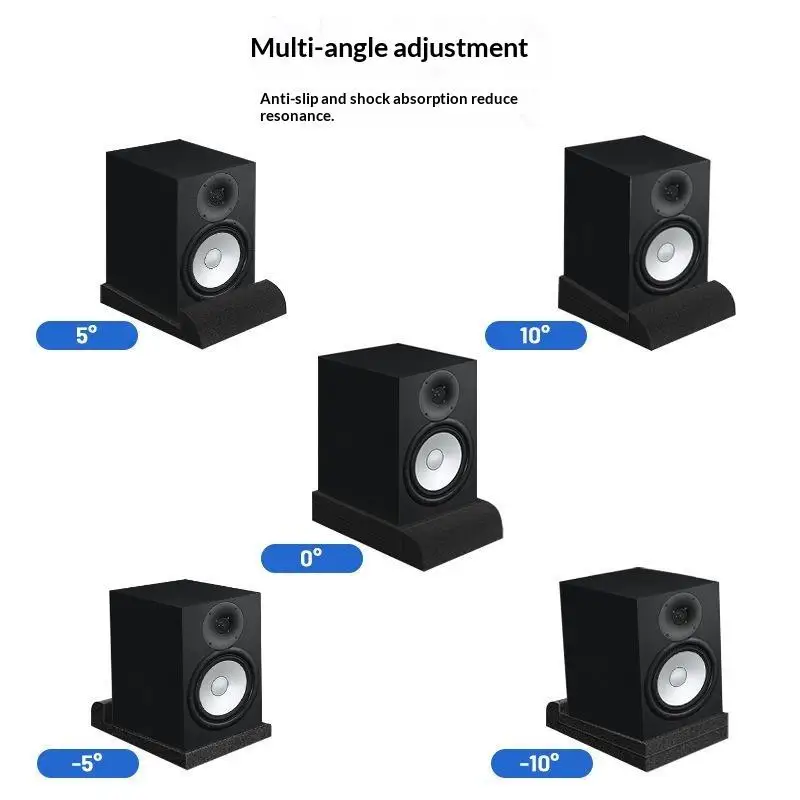 1Set 30x20x4.5cm High Density Acoustic Isolation Foam Pads Studio Monitor Speaker Isolator Pads Soundproof Panels