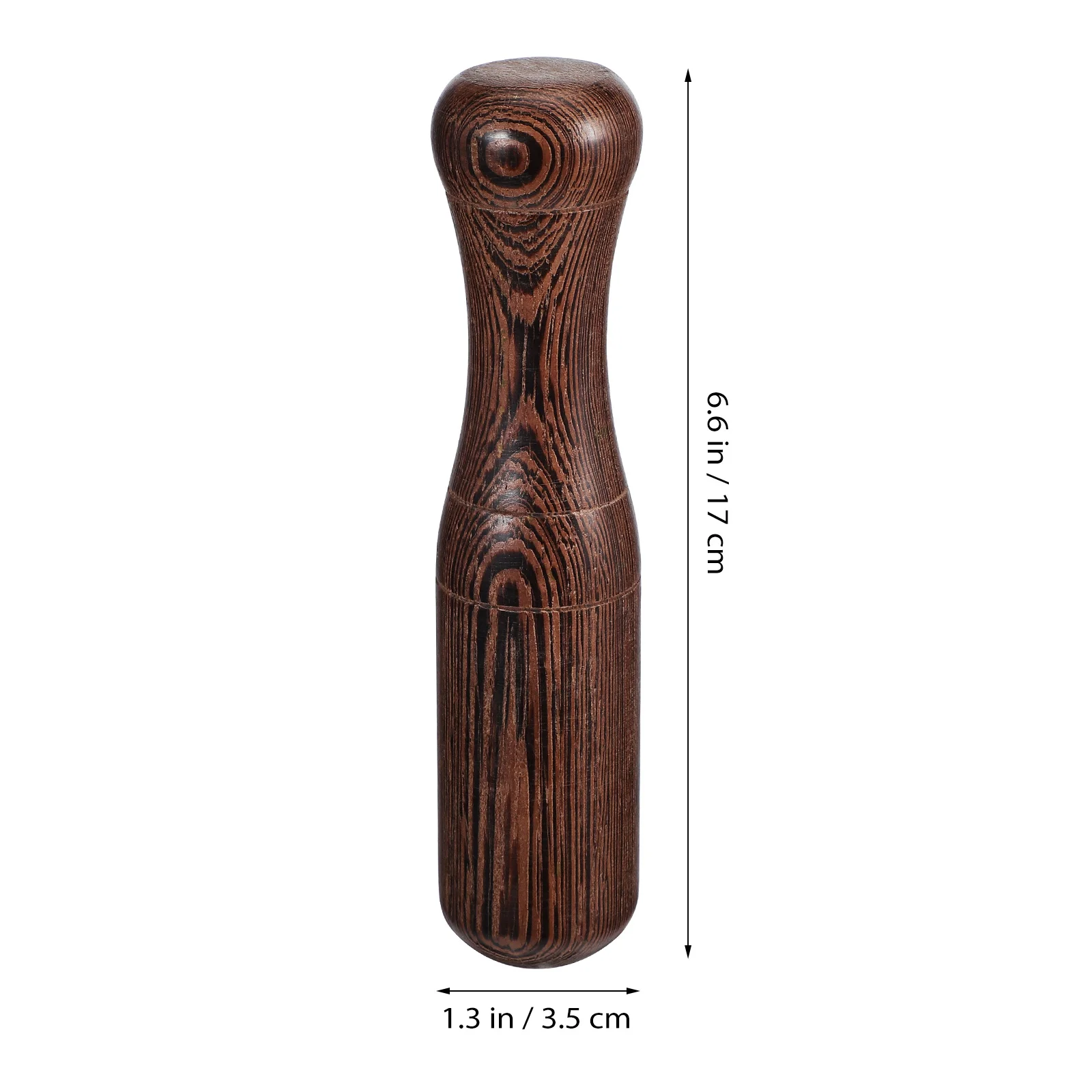 

2Pcs Wood Kitchen Pestle Spice Grinding Tool Manual Food Masher Ergonomic Handle Non-Stick Surface Wood Pestle