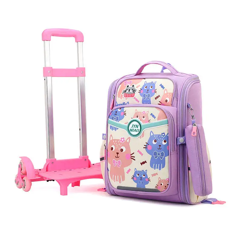 Student School Bag On Wheels School Wheeled Backpack Trolley Backpack School Trolley Bags for Girls Rolling backpack Bag For Boy