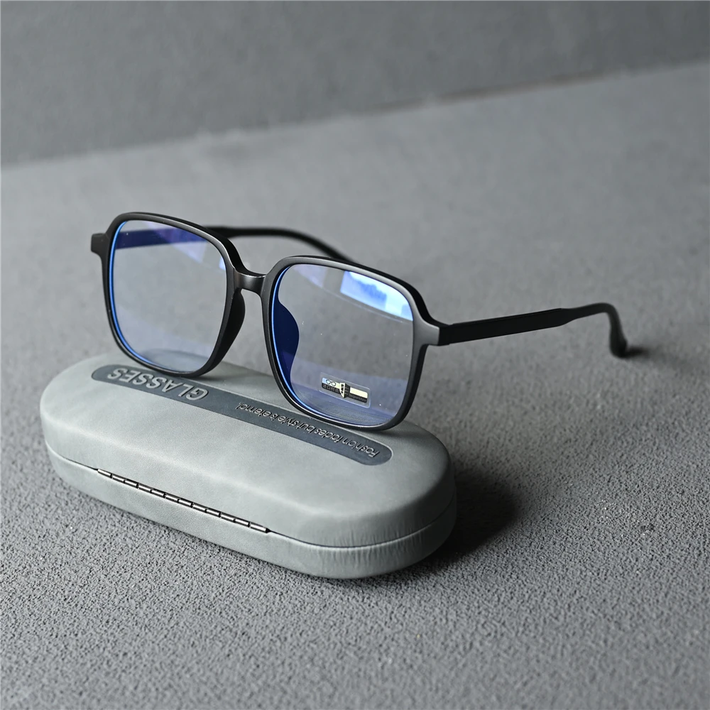 Rockjoy 150mm Oversized Computer Glasses Men Women TR90 Black Grey Transparent Eyeglasses Frame Female Blocking Blue Light