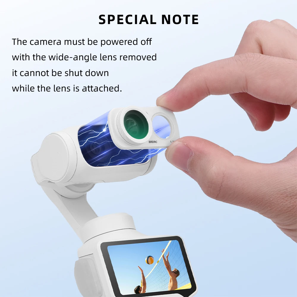 White wide-angle lens suitable for Insta360 Luna Ultra camera