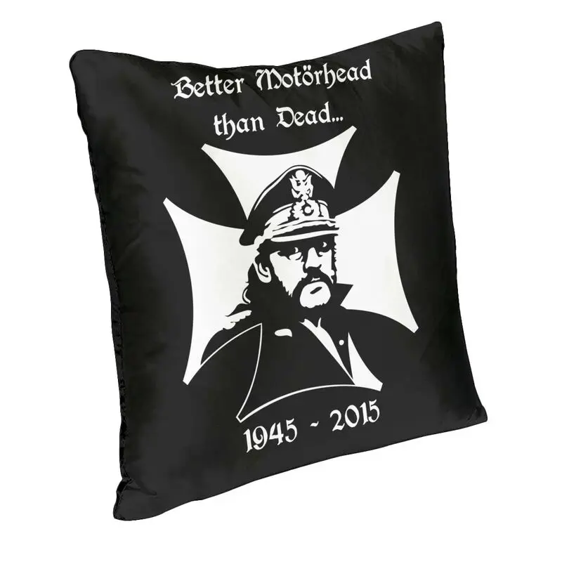 Cross Lemmy Throw Pillow Case 40*40cm Home Decoration Luxury Cushion Cover Velvet Rock Band Pillowcase Double-sided Printing