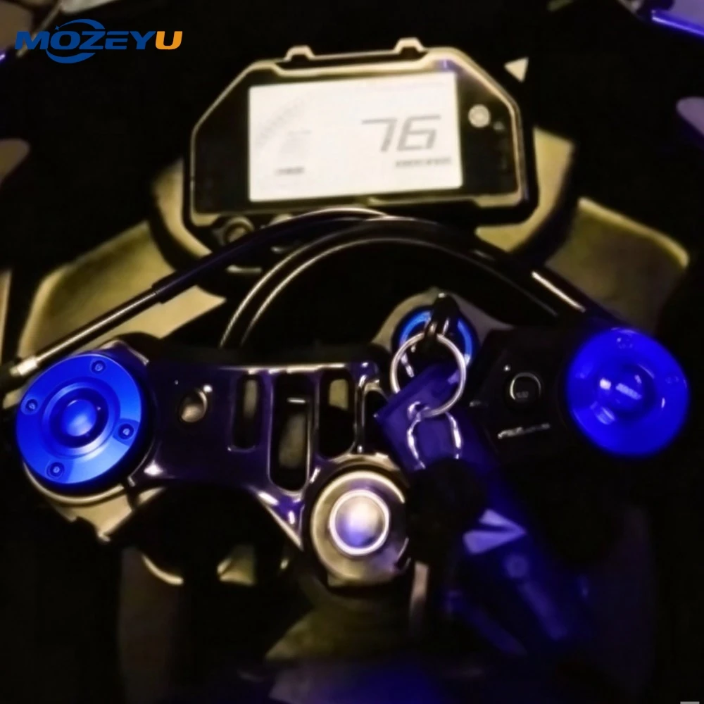 Motorcycle CNC Front Shock Absorber Cap Cover Suspension Top Cover For YAMAHA YZF R3 2020-2024 2025 YZF-R3 MT-03 MT03 MT25 MT 25