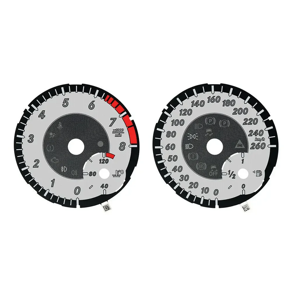 Cluster Dashboard Gauge Face for Mercedes W164/W166, GL350/GL450/ML350/ML450 Instrument 260KM/H