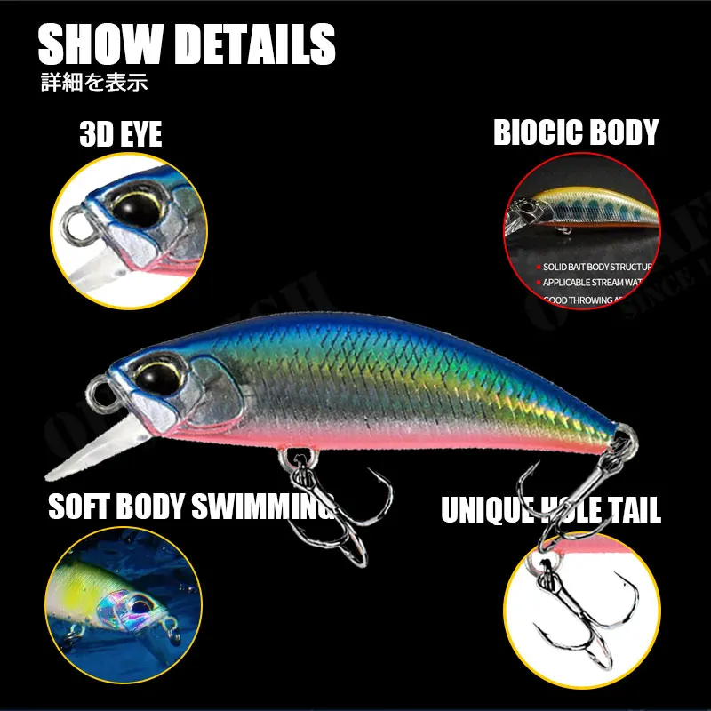 Micro Minnow Señuelo Hundente Artificial para Lucio y Carpa - imagen 2
