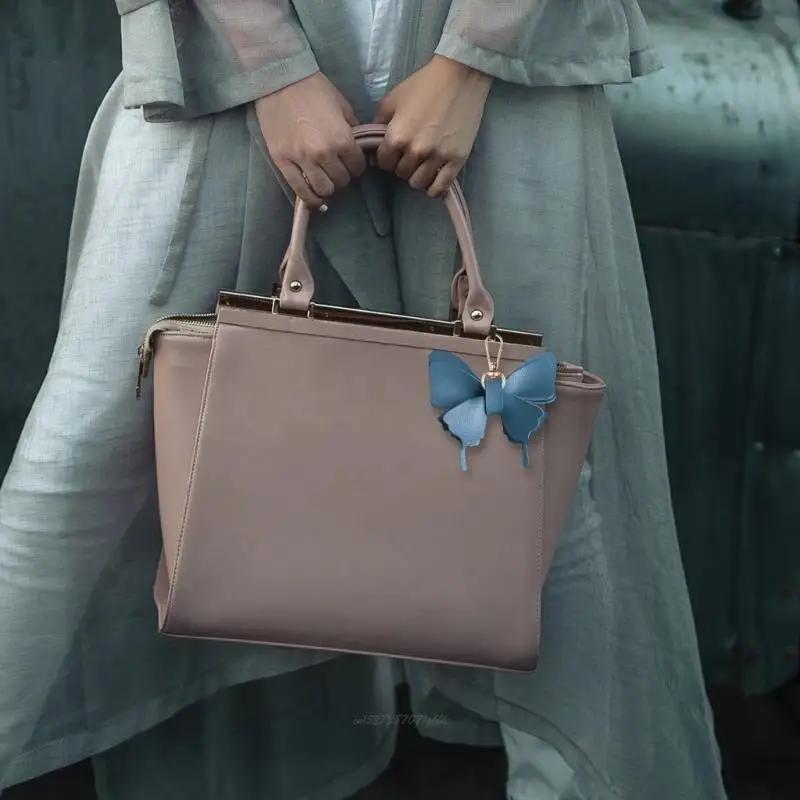 X5XA Tối Giản Da PU Túi Bướm Mặt Dây Chuyền Móc Khóa Thiết Thực Phụ Kiện Thời Trang Thanh Lịch Đựng Chìa Khóa Dành Cho Nữ