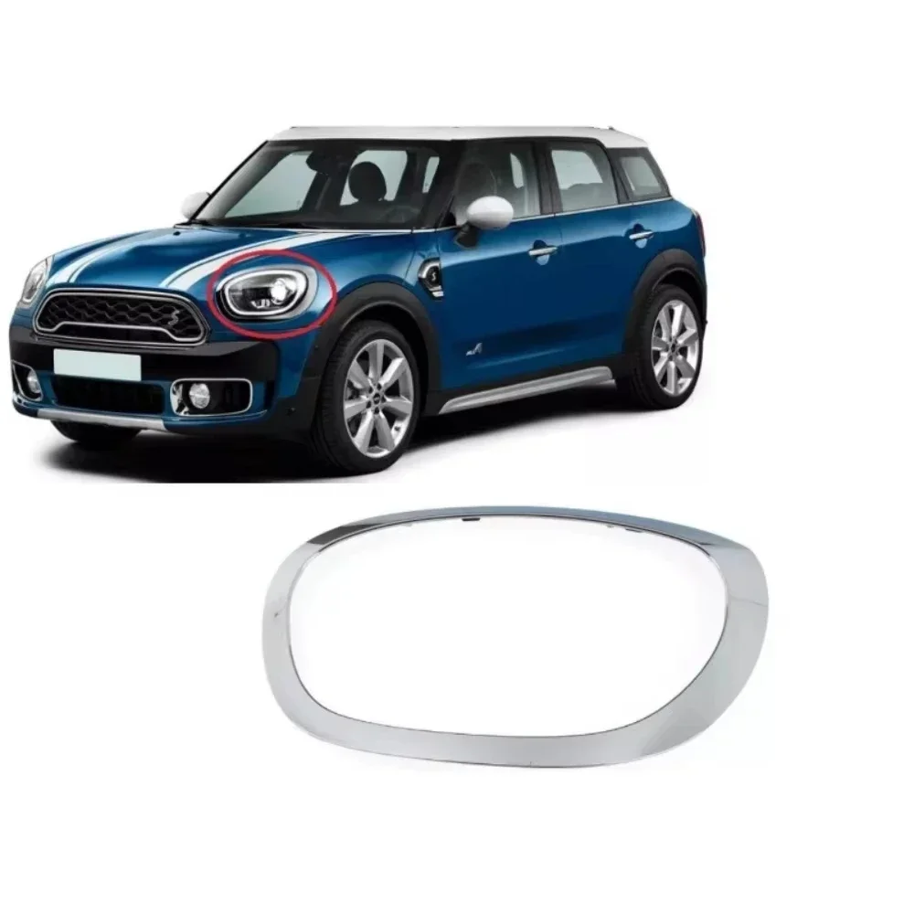 For 2017-2019 BMW MINI F60 Cooper Countryman Headlight Ring Bezel Trim Surround Cover Left Right 51137388117 51137388118