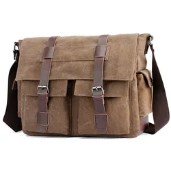 Men's Vintage Canvas Bag Men Casual Crossbody Bag For Men Messenger Bag Man Travel Shoulder Bags Bolsa Masculina High Quality