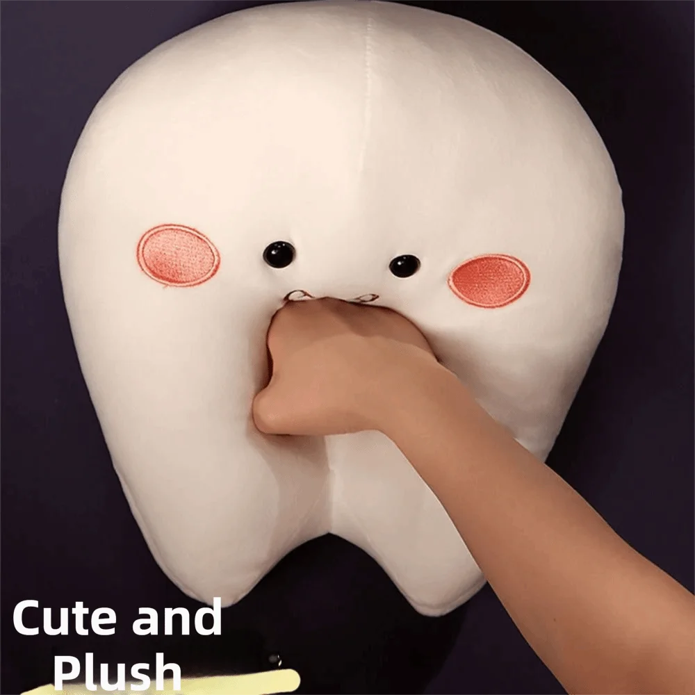Morbido cuscino per denti giocattoli di peluche cuscino creativo design dei cartoni animati denti farciti cuscino per bambini Gits cuscino per denti orali