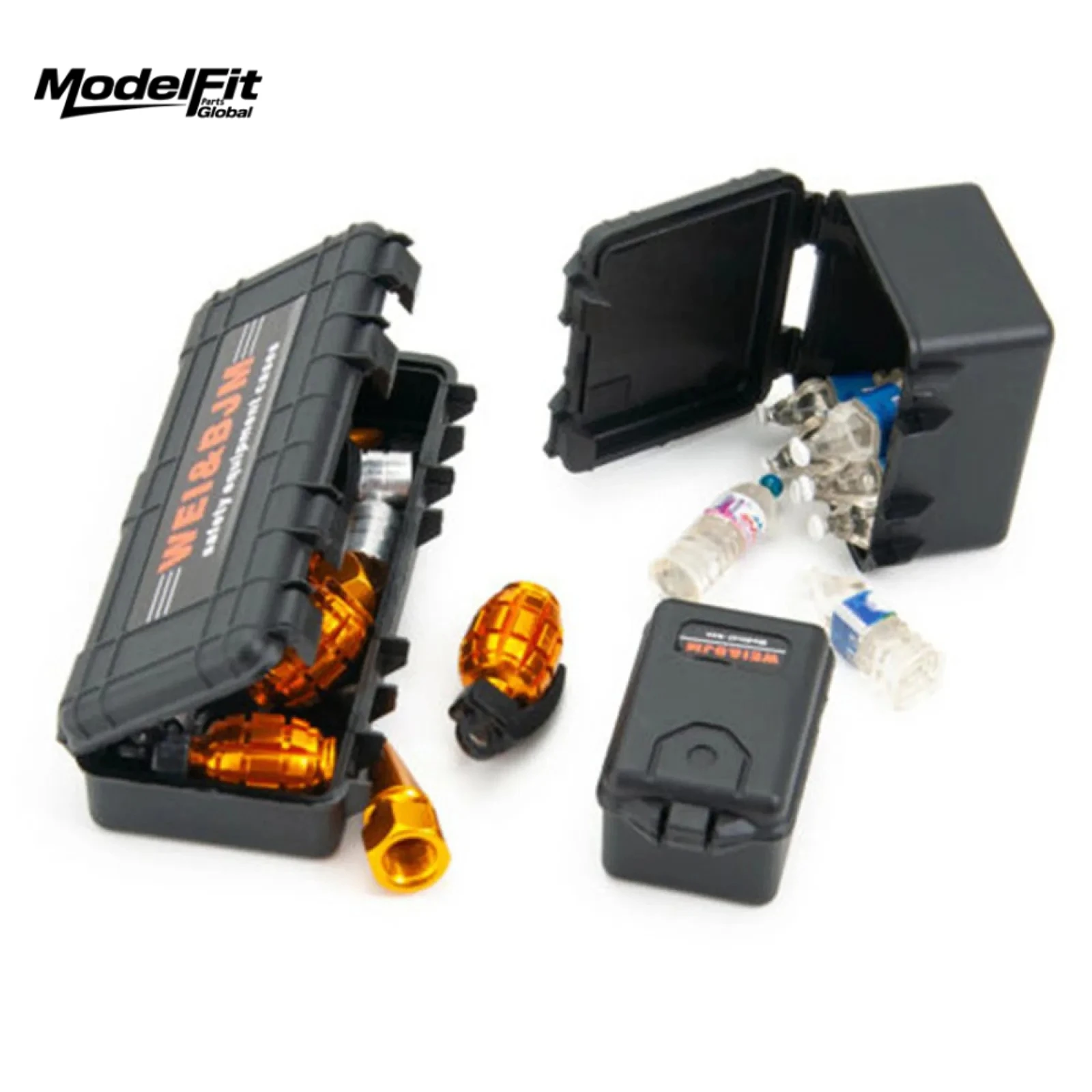 Simulated Mini Plastic Storage Box Suitcase Luggage For RC Crawler TRX-4 SCX10 D90 Decoration RC Car Accessories