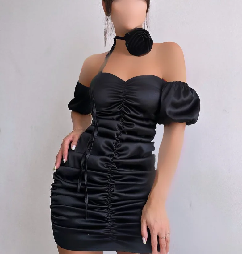 

Customized High Quality Skirt Colourful Off Shoulder Wrinkle Flower Ball Gown Vestidos De Gala Dress Elegant Woman Wedding Party