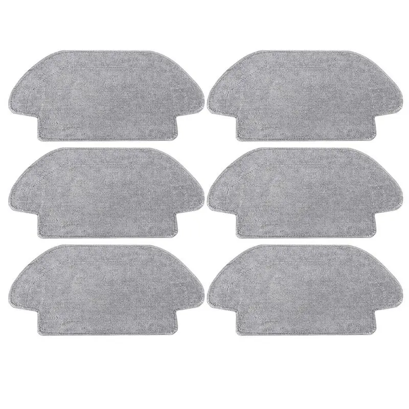 AC88-Pack Of 6 Wipes For Mi Robot Vacuum Mop 2S / S12 / Mop P/Mop Pro Microfibre Mop Pad Washable Mop Cloth Replacement P