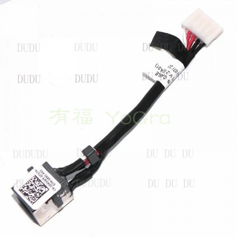 D  AC DC POWER JACK HARNESS SOCKET CABLE FOR Dell Latitude E5550 PKHWY DC30100Q000