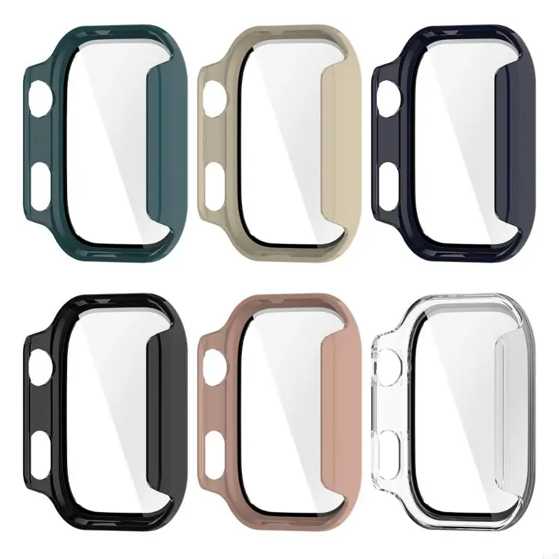 ตัวป้องกันหน้าจอสำหรับนาฬิกา 6 ตัวป้องกันหน้าจอ, ฝาครอบพีซีรอบด้าน เคสป้องกันหน้าจอนาฬิกา F19E
