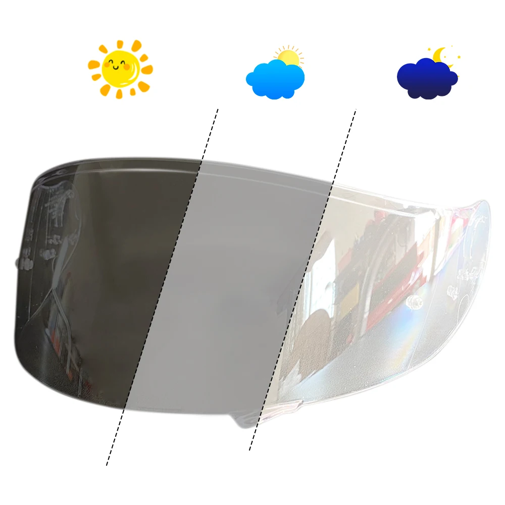 For SHOEI GT Air Neotec CNS-1 gt air 2 helmet Photochromic Visor Anti-UV PC visor Lens hromic Smoke Dark Replacement Visor