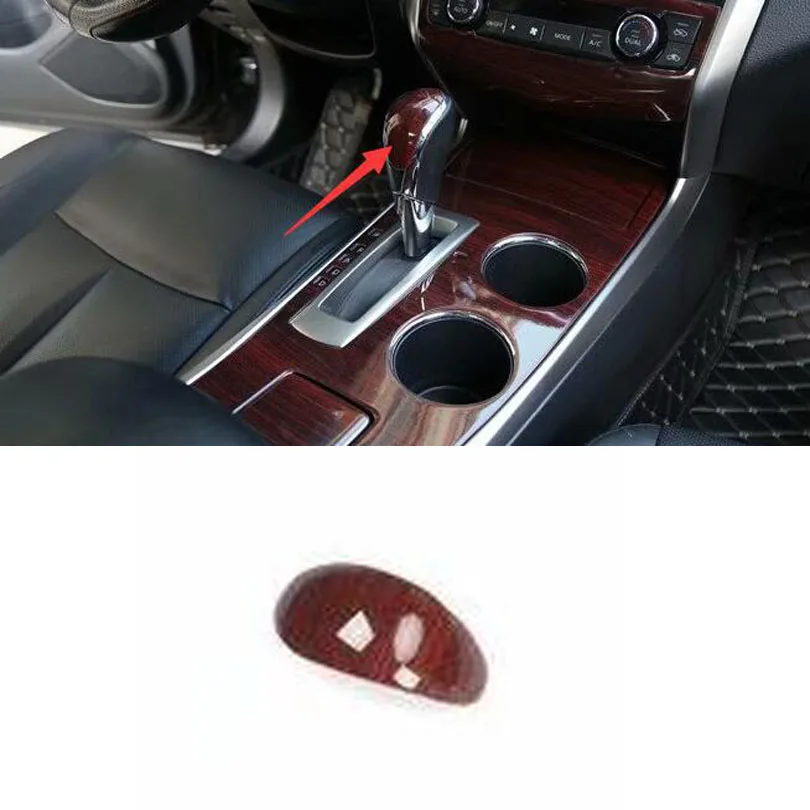 Perilla de cambio de marchas para Nissan Altima, decoración de cabeza, pegatinas de cubierta, accesorios de estilo Interior de coche, 2013-2018