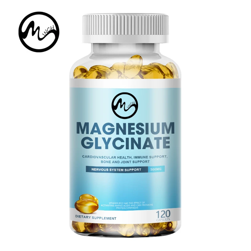 Minch Magnesium Complex Capsules,sleep Support,muscle Relaxation,stress & Anxiety Relief