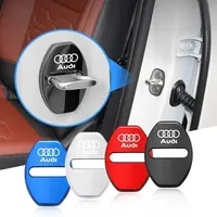 S5 Car Hot Hot 2025 For Audi 4PCS Car Door Lock Cover Stainless Steel Protection Car Goods For Audi Sline A1 A3 A4 A5 A6 A7 A8 B