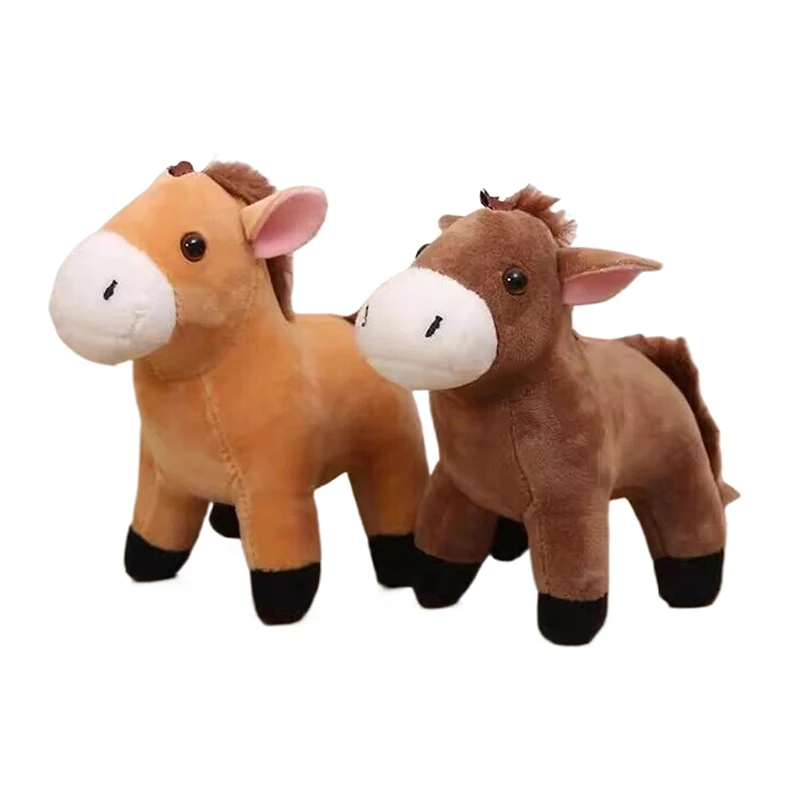 ぬいぐるみ馬キーリング馬ぬいぐるみ漫画動物ペンダントバックパック装飾品ぶら下げ装飾ロバ小さな人形