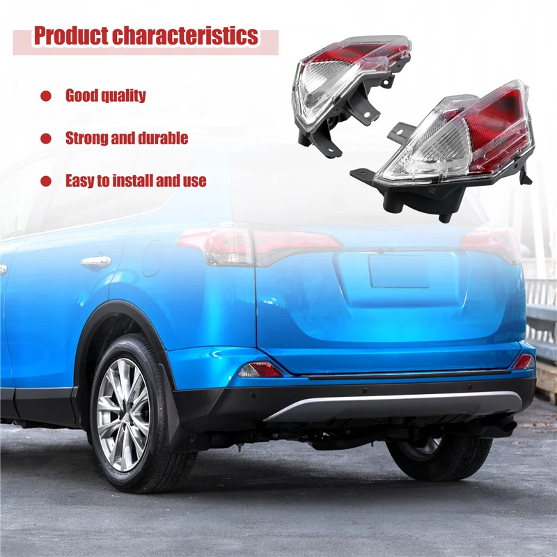 

A20K-для Toyota RAV4 RAV 4 2016-2018, версия США, автомобильный задний бампер, стоп-сигнал, задний стоп, согревающий сигнал, отражатель, лампа без лампы