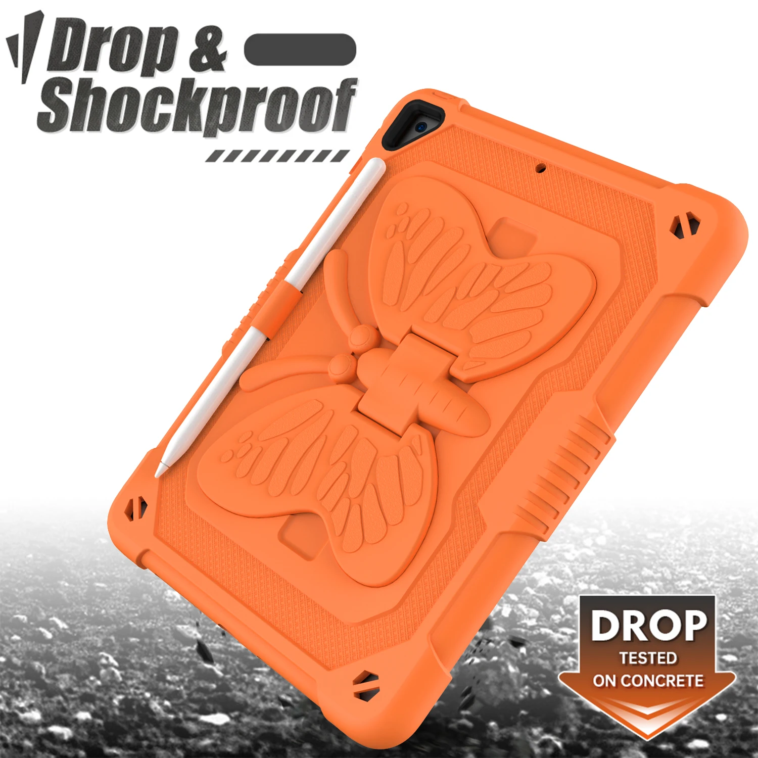 

Для iPad Pro 2017 2018 iPad Air2 6 9,7 "mini 6 7 8,3" детский противоударный лоток для ручек чехол-бабочка для планшета для детей, мужчин и женщин