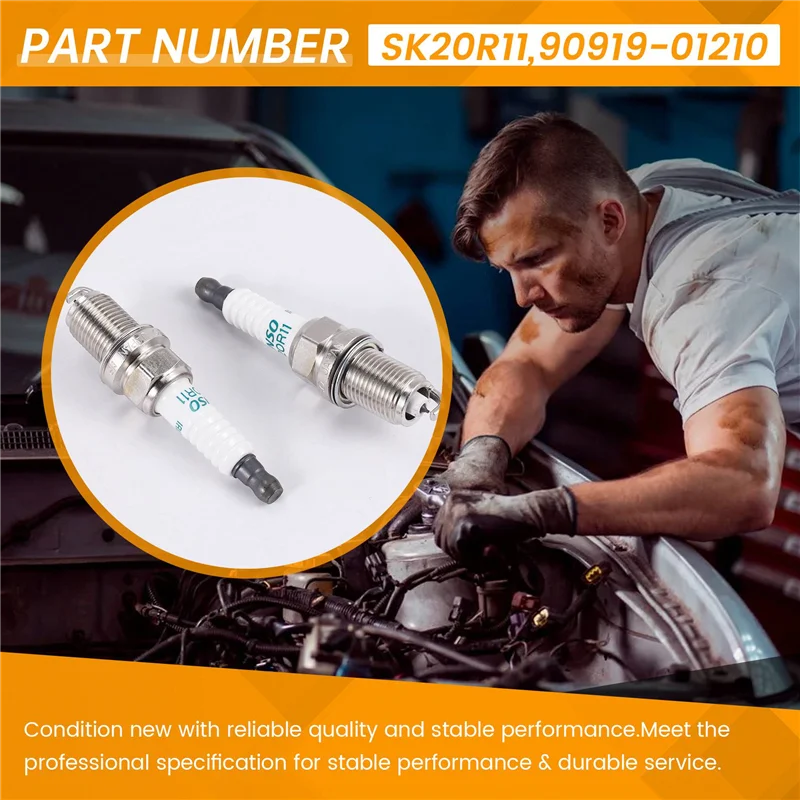 

L38A-4X Iridium Spark Plugs 90919 SK20R11 For Toyota Camry RAV4 Avalon