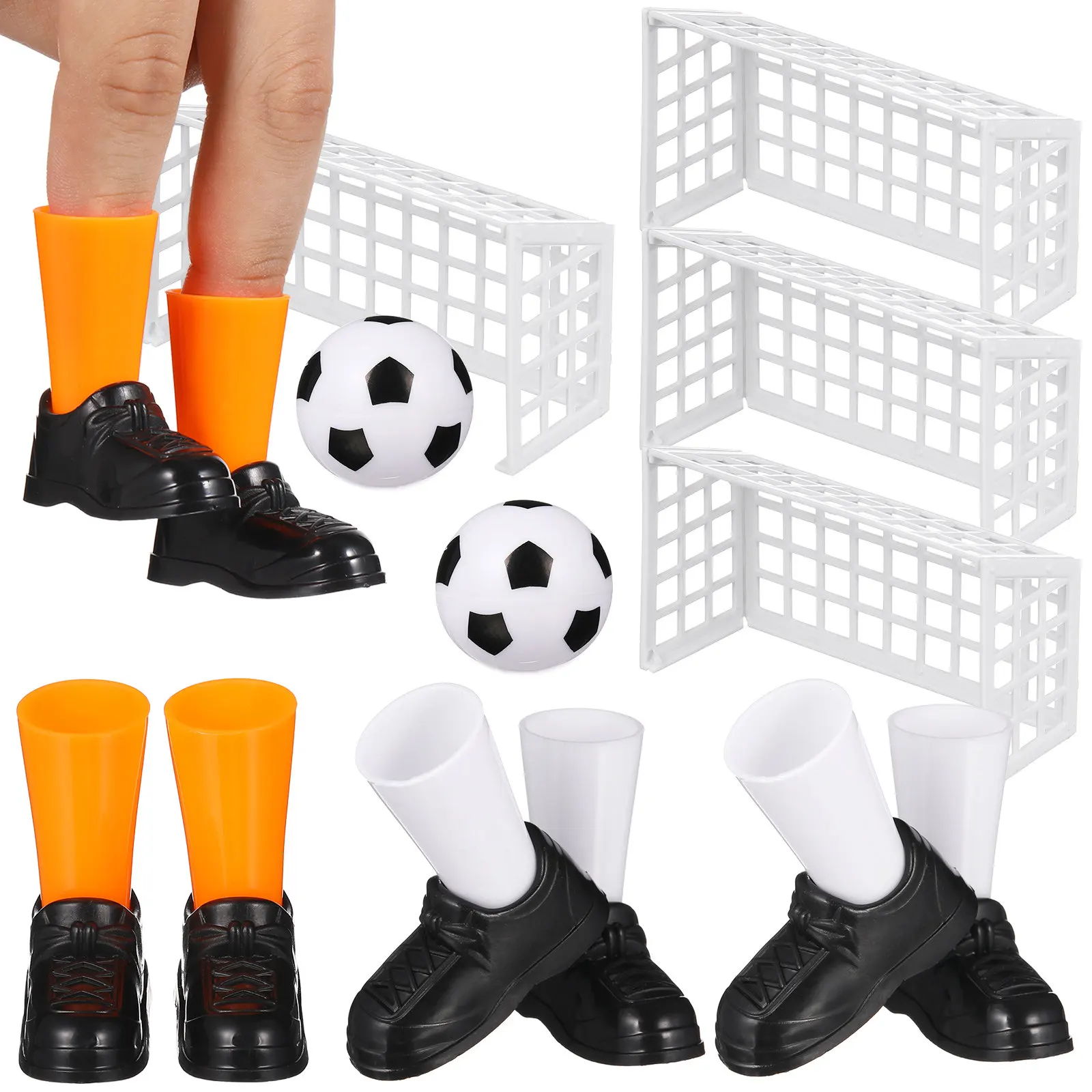 

2Set Mini Finger Soccer Game Match Set Footballs Goals Shoes Family Board Game Party Favor Fun