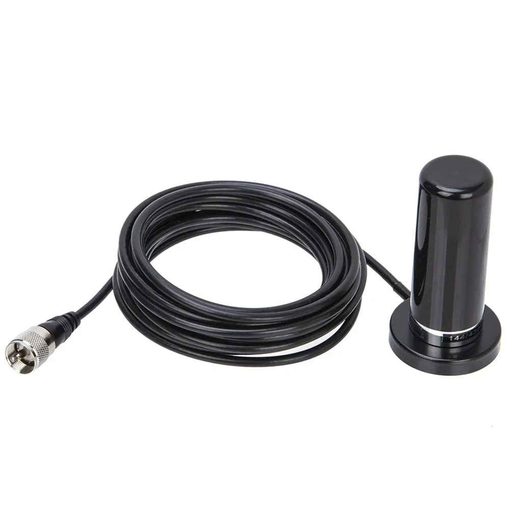 A64I -N2RS Mini UV Dual Section Car Radio Walkie Talkie PL259 Antenna with 5 Meters RG58 Coaxial Extension Magnetic Base
