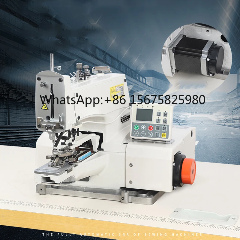 Computer Direct Drive 1377D Button Lockstitch Machine Industrial Sewing Equipment TQX7 Slotted Button Machine 14#16#18#