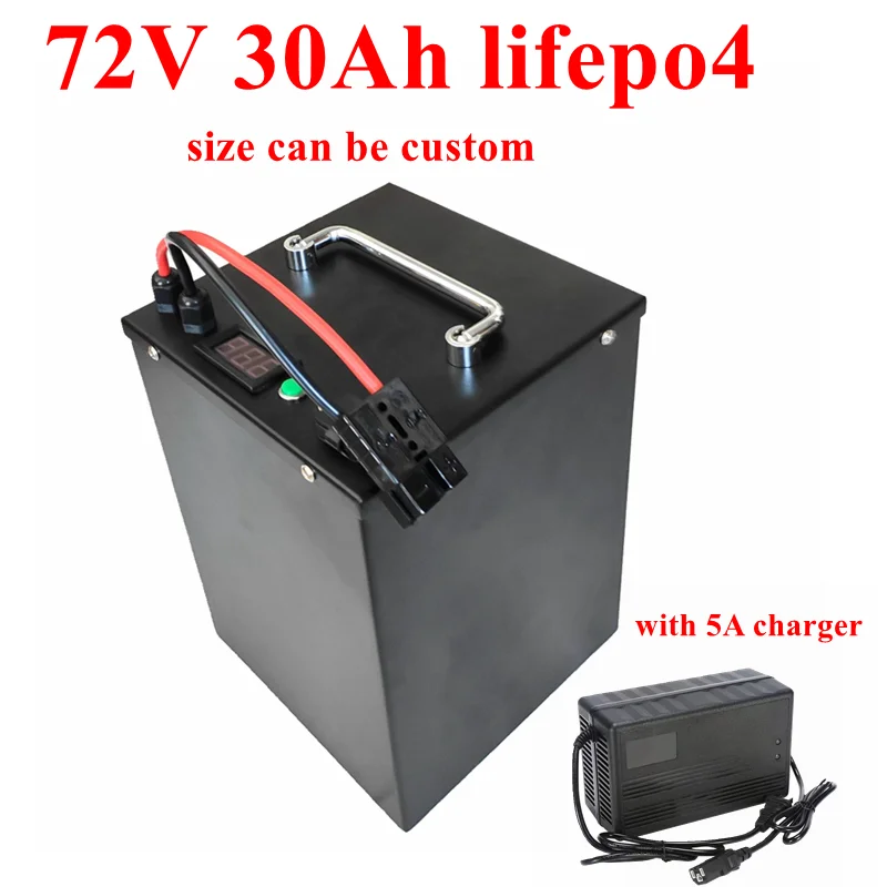 

24S 72v 30Ah 30A 40Ah 40A 50Ah 50A lifepo4 lithium battery pack deep cycle for 3000W 5000W ebike scooter Tricycle motorcycle